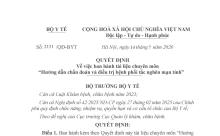 Quyết định 2131/QĐ-BYT năm 2026 về Tài liệu chuyên môn "Hướng dẫn chẩn đoán và điều trị bệnh phổi tắc nghẽn mạn tính” do Bộ trưởng Bộ Y tế ban hành
